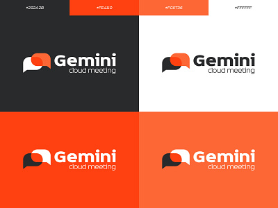 Gemini, The cloud Meeting art branding design flat identity design logo minimal ui ux vector