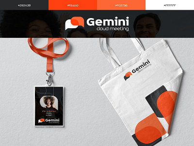 Gemini, The cloud Meeting brand identity branding design flat identity design logo minimal ui ux vector