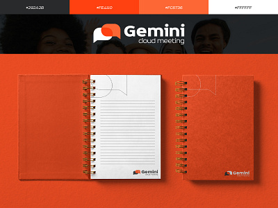 Gemini, The cloud Meeting brand identity branding design flat identity design logo minimal ui ux vector
