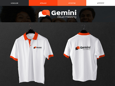 Gemini, The cloud Meeting brand identity branding design flat identity design logo minimal ui ux vector