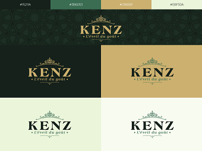 Kenz, l'éveil du goûta brand identity branding design flat identity design logo minimal ui ux vector