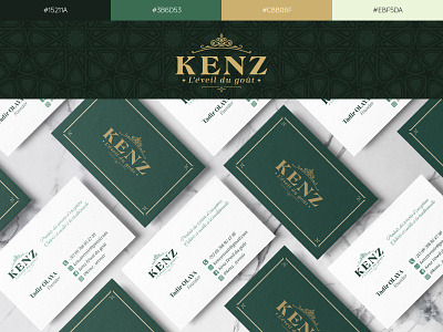 Kenz, l'éveil du goût brand identity branding design flat identity design logo minimal ui ux vector