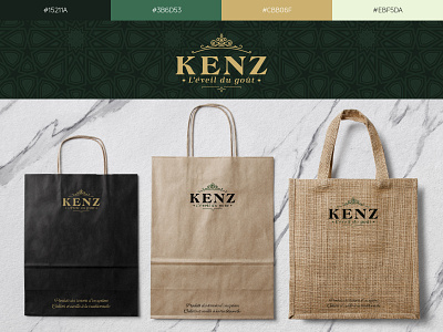 Kenz, l'éveil du goût brand identity branding design flat identity design logo minimal ui ux vector