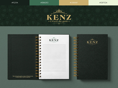 Kenz, l'éveil du goût brand identity branding design flat identity design logo minimal ui ux vector