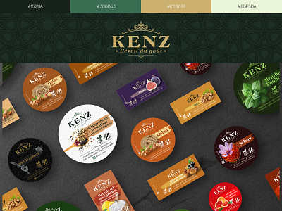 Kenz, l'éveil du goût brand identity branding design flat identity design logo minimal ui ux vector