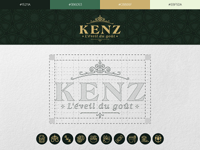 Kenz, l'éveil du goût brand identity branding design identity design logo minimal typography ui ux vector