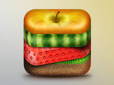 Smoothie apple fruit icon ios kiwi strawberries watermelon