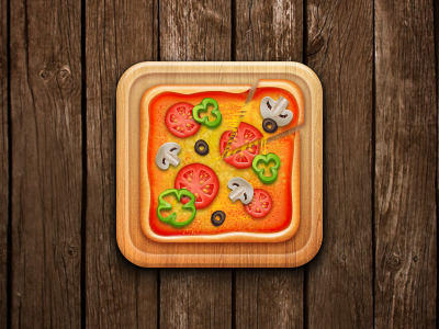 Pizza fungus icon ios paprika pizza tomato