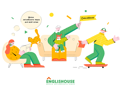 Illustration for English language school children education english illustrations language language school platform school teachers