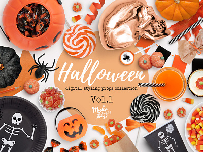 Halloween Scene Creator Vol.1 halloween halloween party movable elements photo elements scene creator