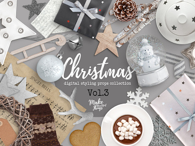Christmas Scene Creator Vol. 3 graphics isolated elements layered movable elements photo elements png files scene creator