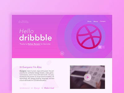 Hello dribbble! dailyui debut firstshot landingpage ui website