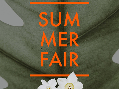Summer Fair — Design Template — Social Post illustration socialgraphics typography visualdesign