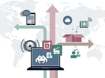 Media and Entertainment Vector Illustration digital digital art icon icons identity identitydesign illustration illustration art illustrations illustrator library presentation tech vector vector illustration vectorart vectors visual visual identity visualdesign