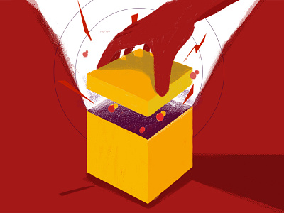 Magic box art concept design digital illustration digital painting digitalart drawing dribbble illustration