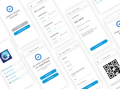 Clean Wireflow for sharing bank accounts bank clean ux ux design white wireflow