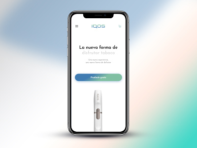 App Redesign for IQOS app app design iqos ui ux white