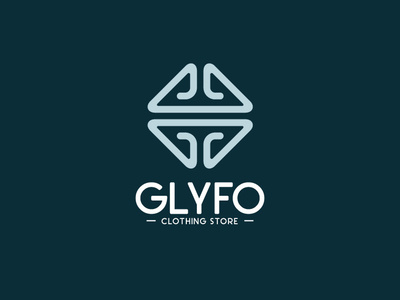 Glyfo branding characer design illustration logo vector