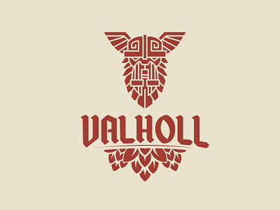 Valholl branding design logo typography vector