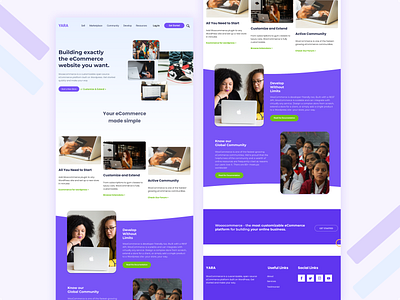Yara - Ecommerce Landing Page e commerce landing page product design ui ux