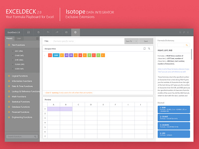 ExcelDeck 2.0 excel formula designer excel formula tool formula builder