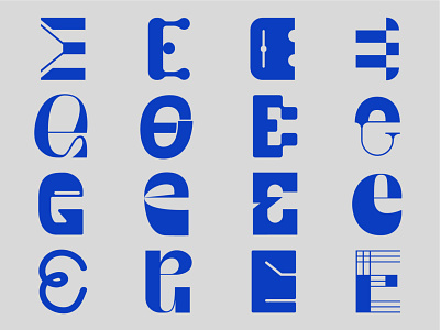 Letter E logo exploration