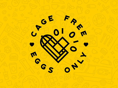 EggHaus Icons - Cage Free Eggs branding cage-free egghaus eggs gourmet icons illustrator photoshop