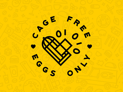 EggHaus Icons - Cage Free Eggs branding cage free egghaus eggs gourmet icons illustrator photoshop