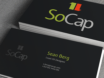 SoCap - business card (WIP) business card financial socap