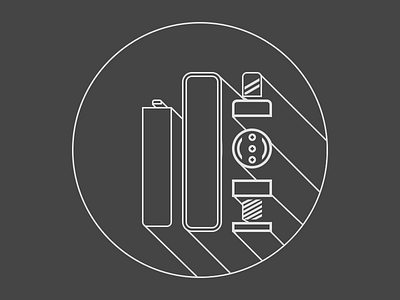 New icon set (WIP) ecig ecigarette flat icon ohm rda vape