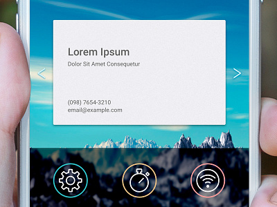 Concept Business Card app app business card concept