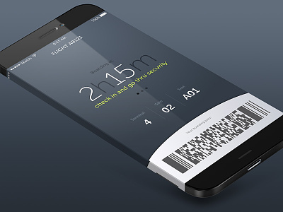 Boarding Pass Concept airplane app boarding concept flight ios ticket travel