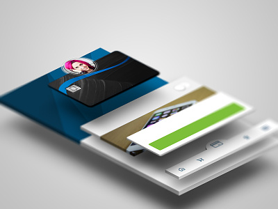 Mobile Wallet Concept concept fintec ios wallet