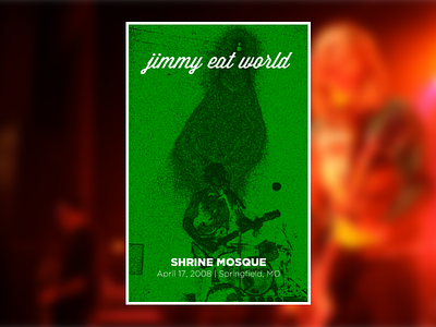 Jimmy Eat World - concert poster project 2 concert music poster