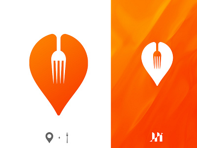 bring it logo app app design application bring it courier delivery delivery app design eat food food app fork icon illustration logo logo design logodesign mark place