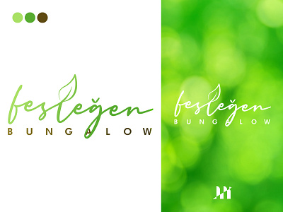 fesleğen bungalow logo basil basil logo bungalow bungalow house bungalow logo design feslegen fesleğen holiday illustration logo logo design logotype ui