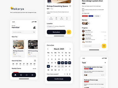 Makarya - Coworking and Team management app