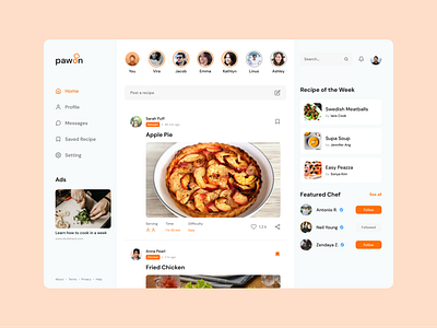 Pawon - Social media for sharing a recipe