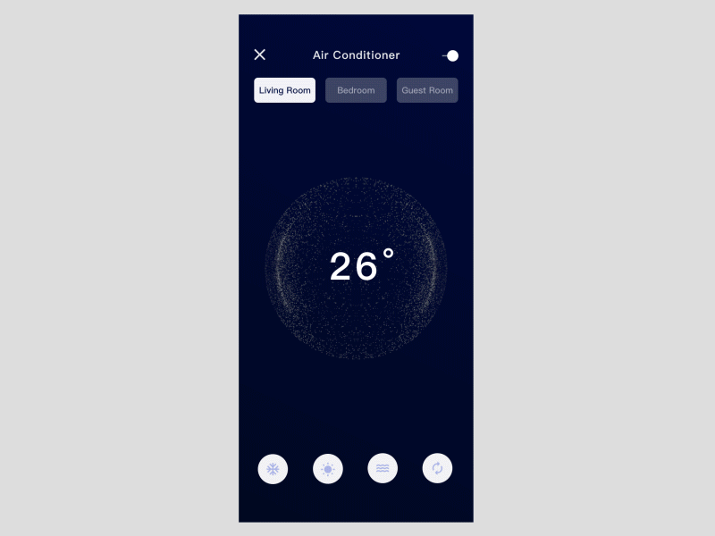 Air Conditioner 100days of motion design animation app daily daily 100 challenge motion particular ui vector