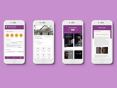 GBI App bekasi gbi gereja indonesia mobile ui purple ui uidesign ux uxdesign yyooddii