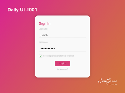 Daily UI #001