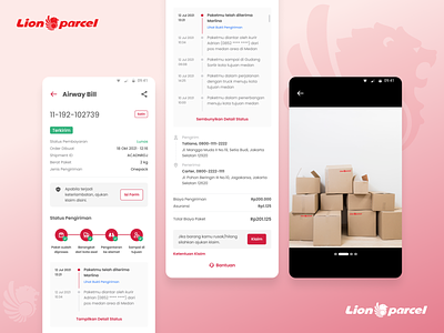 Redesign Airway Bill for Lion Parcel Apps logistic apps mobile design parcell apps ui ui design