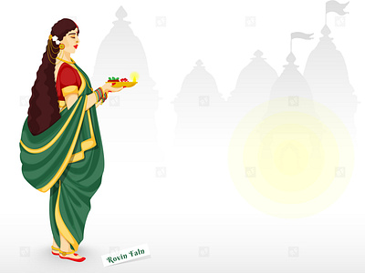 Indian Marathi Women art beauty character character design character illustration colorful green illustration illustrator india indian indian culture red vector worship