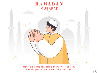 Ramadan Mubarak branding character character design character illustration colorful design eid mubarak illustration indian ramadan ramadan kareem ramadan mubarak ramazan vector