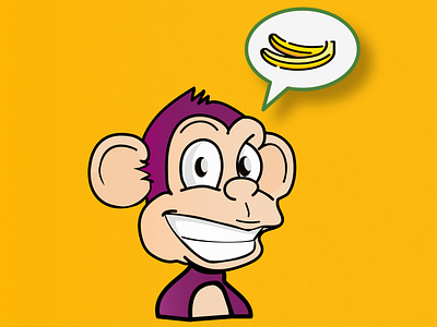 Dreaming Monkey 2d design digital illustration vector