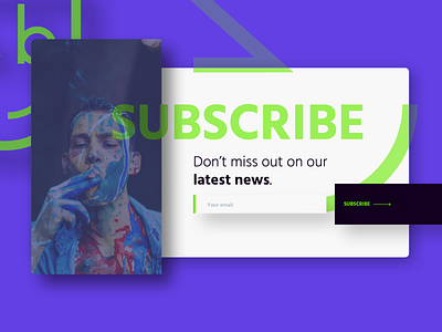 A newsletter subscription form. agency blog blog design branding agency code css design flat heurist html illustration newsletter simple site subscribe tour tourism ui ux vector