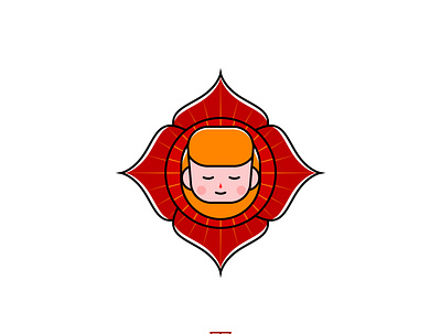 Beauty Sun Flower art branding design illustration logo vector