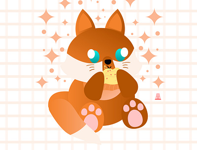 Chibi Fox cute animal cute illustration design fox illustration illustration logo mascot character mascot design vector