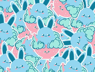 Ice Cream Bunny Illustration art branding design illustration vector