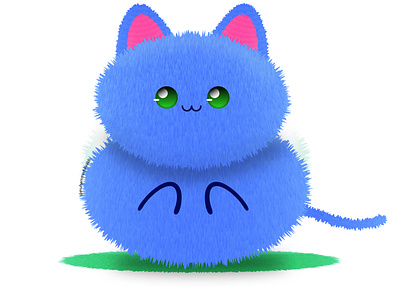 Cute Blue Cat